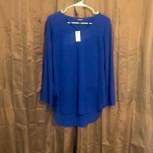 Express, extra small, blue blouse, NWT